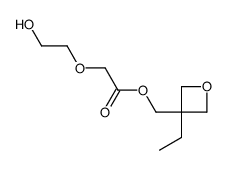 Acetic acid, (2-hydroxyethoxy)-, (3-ethyl-3-oxetanyl)methyl ester (9CI) structure