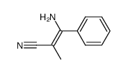 3-amino-2-methyl-3-phenyl-acrylonitrile Structure