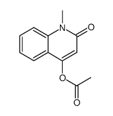 4-acetoxy-1-methyl-1H-quinolin-2-one Structure