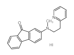 2-(methyl(2-(2-pyridinyl)ethyl)amino)-9H-fluoren-9-one结构式