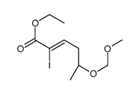 ethyl (5R)-2-iodo-5-(methoxymethoxy)hex-2-enoate Structure