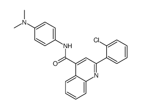 2-(2-chlorophenyl)-N-[4-(dimethylamino)phenyl]quinoline-4-carboxamide结构式