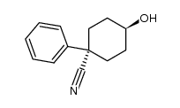 trans-4-hydroxy-1-phenylcyclohexanecarbonitrile Structure