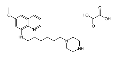 6-methoxy-N-(6-piperazin-1-ylhexyl)quinolin-8-amine,oxalic acid Structure