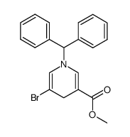 methyl 1-benzhydryl-5-bromo-1,4-dihydropyridine-3-carboxylate Structure