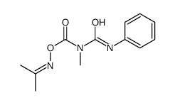 (propan-2-ylideneamino) N-methyl-N-(phenylcarbamoyl)carbamate Structure