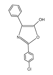 5-Oxazolol,2-(4-chlorophenyl)-4-phenyl- Structure