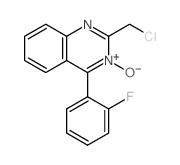 2-(chloromethyl)-4-(2-fluorophenyl)-2H-quinazoline 3-oxide结构式