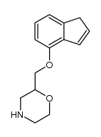 (+/-)-2-[(inden-4-yloxy)methyl]morpholine结构式