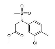 methyl 2-(3-chloro-4-methyl-N-methylsulfonylanilino)acetate Structure