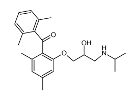 DL-1-[2-(2,6-dimethylbenzoyl)-3,5-dimethylphenoxy]-2-hydroxy-3-isopropylaminopropane Structure