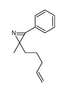 2-methyl-2-pent-4-enyl-3-phenylazirine Structure