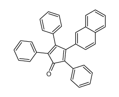 3-naphthalen-2-yl-2,4,5-triphenylcyclopenta-2,4-dien-1-one结构式