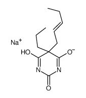 5-(2-Pentenyl)-5-propyl-2-sodiooxy-4,6(1H,5H)-pyrimidinedione picture