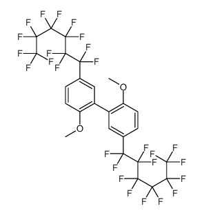 1-methoxy-2-[2-methoxy-5-(1,1,2,2,3,3,4,4,5,5,6,6,6-tridecafluorohexyl)phenyl]-4-(1,1,2,2,3,3,4,4,5,5,6,6,6-tridecafluorohexyl)benzene Structure