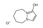 3-hydroxy-6,7,8,9-tetrahydro-5H-pyrazolo[1,2-a][1,2]diazepin-4-ium chloride Structure