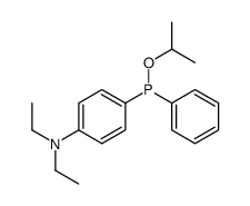 N,N-diethyl-4-[phenyl(propan-2-yloxy)phosphanyl]aniline结构式