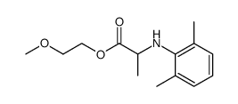 2-methoxyethyl N-(2,6-dimethylphenyl)alaninate Structure