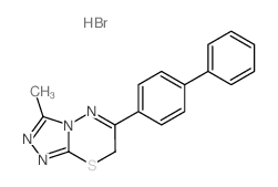 7H-1,2,4-Triazolo[3,4-b][1,3,4]thiadiazine,6-[1,1'-biphenyl]-4-yl-3-methyl-, hydrobromide (1:1) picture