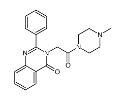 3-[2-(4-methylpiperazin-1-yl)-2-oxoethyl]-2-phenylquinazolin-4-one Structure