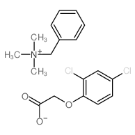 (Benzyltrimethyl)ammonium 2,4-(dichlorophenoxy)acetate structure