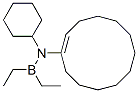 [(Cyclododecen-1-yl)cyclohexylamino]diethylborane Structure