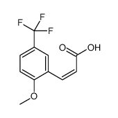 (E)-3-[2-methoxy-5-(trifluoromethyl)phenyl]prop-2-enoic acid Structure