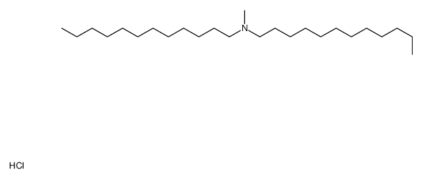 N-dodecyl-N-methyldodecan-1-amine,hydrochloride Structure