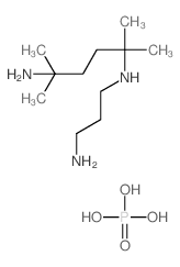 5-N-(3-aminopropyl)-2,5-dimethylhexane-2,5-diamine,phosphoric acid Structure