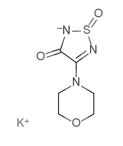 4-(4-Morpholinyl)-1,2,5-Thiadiazol-3(2H)-one 1-Oxide Potassium Salt Structure