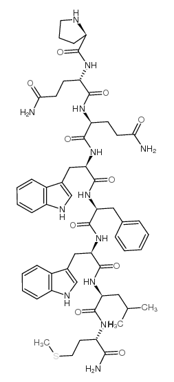 DPRO-GLN-GLN-DTRP-PHE-DTRP-LEU-MET-NH2: DP-QQ-DW-F-DW-LM-NH2图片