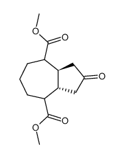 9-Oxobicyclo[5.3.0]decan-2,6-dicarbonsaeure-dimethylester结构式