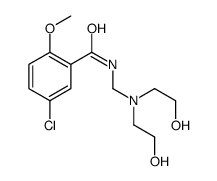 N-[[bis(2-hydroxyethyl)amino]methyl]-5-chloro-2-methoxybenzamide结构式