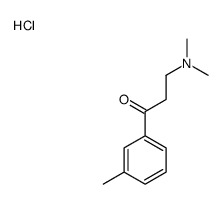 3-(dimethylamino)-1-(3-methylphenyl)propan-1-one,hydrochloride结构式