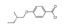 (-)-(S)-4-(2-Methyl-butyloxy)-benzoylchlorid Structure