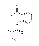 methyl 2-(2-ethyl-1-oxobutoxy)benzoate结构式