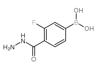 [3-fluoro-4-(hydrazinecarbonyl)phenyl]boronic acid Structure