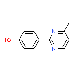 Phenol, 4-(4-methyl-2-pyrimidinyl)- (9CI) structure