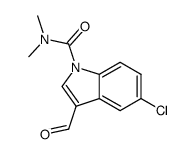 5-chloro-3-formyl-N,N-dimethyl-1H-indole-1-carboxamide结构式