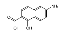 2-Naphthalenecarboxylicacid,6-amino-1-hydroxy-(9CI) structure