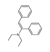 N,N-diethyl-1,2-diphenylethenamine Structure