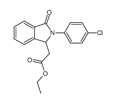 Ethyl 3-oxo-2(4-chlorophenyl)isoindoline-1-acetate Structure