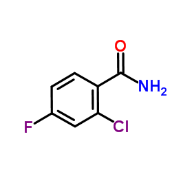 2-Chloro-4-fluorobenzamide structure