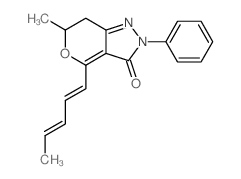 3-methyl-5-penta-1,3-dienyl-8-phenyl-4-oxa-8,9-diazabicyclo[4.3.0]nona-5,9-dien-7-one Structure