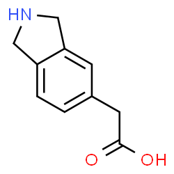 2-(2,3-dihydro-1H-isoindol-5-yl)acetic acid Structure