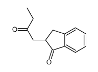 2-(2-oxobutyl)-2,3-dihydroinden-1-one Structure