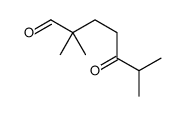 2,2,6-trimethyl-5-oxoheptanal结构式