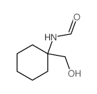 N-[1-(hydroxymethyl)cyclohexyl]formamide structure