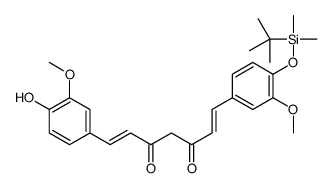 邻叔丁基二甲基甲硅烷基姜黄素结构式