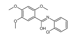 N-(2-Chlorophenyl)-2,4,5-trimethoxybenzamide结构式